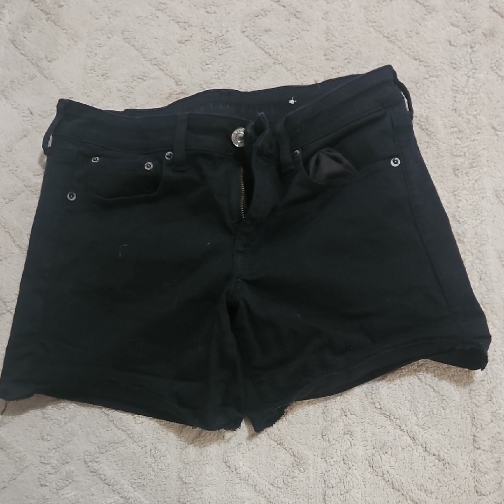 American Eagle Outfitters Black Jean Shorts